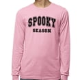 thumbnail image 2 of Collegiate Spooky Season Long Sleeve Shirt Unisex Small Pink, 2 of 5