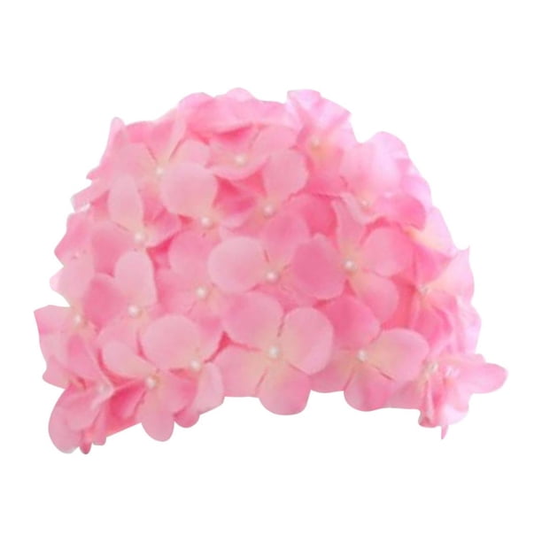 Gorros de baño con flores para mujer, reutilizables, modernos, suaves y ligeros, de tres piezas Rosa