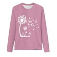 thumbnail image 4 of GERsome Womens Casual Loose Fit Shirts Long Sleeve Comfy T-Shirts Pullover Sweatshirts, 4 of 4