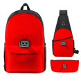 thumbnail image 1 of Traje de tres piezas con estampado Roblox circundante para estudiantes de escuela primaria y secundaria, bolso escolar, bolso para bolígrafos, bolso de mensajero, nuevo producto, 1 of 4