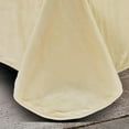 thumbnail image 4 of Chezmoi Collection Heavy Thick Korean Style Faux Mink Blanket Single Ply 9 Lbs, 750GSM Silky Soft Plush Raschel Mink Blanket, 92" x 106" US King Size, Solid Beige, 4 of 9