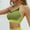 Yellow, variant on Gapacks Women's Free Size Green Sports Bra, Racerback Medium-High Support, Nylon Spandex Blend for Fitness, Yoga & Casual Wear