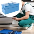 thumbnail image 6 of CarpNettore Portable Tool Box Electrician Repair Chest Multifunction with Handle Lightweight, 6 of 9