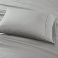 thumbnail image 3 of Madison Park 7-piece 800 Thread Count Cotton Blend Sateen Sheet Set, Split King - Grey, Resistant to fading, shrinking and wrinkles, 3 of 7