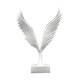 thumbnail image 5 of Escultura de pájaro, estatua de águila, colección de decoración de interiores, figura de resina con alas. Blanco, 5 of 9