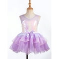 thumbnail image 3 of Moggemol Girls Ballet Dress for Ballerina Tutu Outfits Bownot Skirted Leotard Swan Lake Dancer Costume Lavender 10, 3 of 7