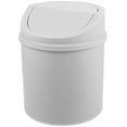 thumbnail image 5 of Qiysamall Mini Desk Trash Can Top Countertop Garbage Bin Small Swing Lid Trash Can for Bathroom Office, 5 of 10