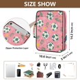 thumbnail image 3 of Haosy Accordion File Organizer Zipper Binder 500 Sheet 6-Tab Expanding File Folder Multi-Pocket 1.2 Inch 3 Ring Leaves Football, 3 of 7