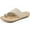 Beige, variant on Sandals Women Slides Shoes: Flip Flops Woman Flats Sandals for Summer Beach Shoes with Memory Foam