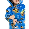 thumbnail image 5 of Hot Wheels Holiday Toddler Boys Cozy Hoodie with Faux Shearling Lining, Sizes 12M-5T, 5 of 8
