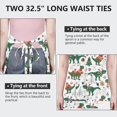 thumbnail image 6 of Green Dinosaurs Christmas Pattern Apron-Garden Aprons for Women with Pockets-Cotton Linen Waterproof Kitchen Cooking Gardening Aprons Adjustable for Kitchen,Cooking,BBQ and Salon 33x27 Inch, 6 of 7