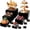 black, variant on JIAOHENANZE 8 count White  Buffet Risers 3in-10in Hollow Bottom | Nested riser with hollow bottom,Display stands for parties, restaurants,  and collectibles