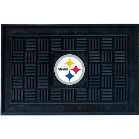 Field Pittsburgh Steelers Football Rug - NFL Pittsburgh Steelers Medallion Door Mat