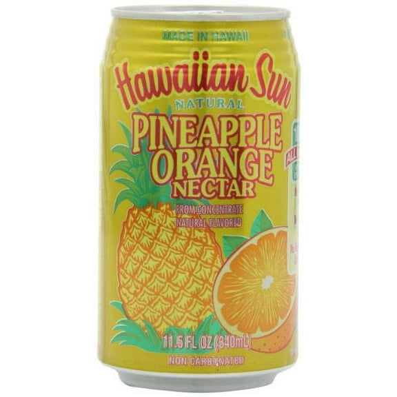 Hawaiian Sun Pineapple Orange Nectar, 11.5 Fl. Oz., 6 Pack