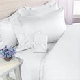 thumbnail image 2 of Elegant Comfort 1500 Series Deep Pocket Wrinkle Free 4 pc Sheet Set, Deep Pocket - All size and Colors , Full White, 2 of 7