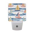 thumbnail image 5 of Yayeee LED Plug in Night Light for The Home with Auto Dusk to Dawn Light Sensors, 2 Pack, White Hand Drawn Sailboats, 5 of 5