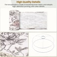 thumbnail image 4 of Chinoiserie Linen Drum Lampshades Botanical Floral Peonies Hummingbirds Soft Pastel Shades 13"x13"x10" Light Shade for Table Lamps Floor Lamp Shades Lampshade Replacement Assembly Required, 4 of 8