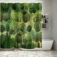 thumbnail image 4 of Cortina De Ducha Para Baño Con Estampado Abstracto De Plantas Y Flores, Cortina De Poliéster Impermeable Para Separar El Baño, Cortina De Puerta, 4 of 6