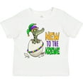 thumbnail image 3 of Inktastic New to the Krewe Mardi Gras Baby Alligator Boys or Girls Toddler T-Shirt, 3 of 5