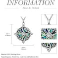 thumbnail image 6 of JKR Witch Knot Necklace Evil Eye/Star of David/Cross/Lotus/Witch Knot/Key of Abalone Shell Necklace 925 Sterling Silver Religious Hand of Fatima Jewelry Gifts for Women Her, 6 of 6