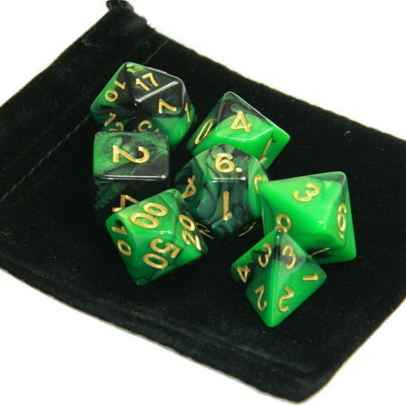 7pcs Set Polyhedral Dice D D Rpg For Trpg Game Toy Green Black D4 D With Walmart Canada 7pcs Set Polyhedral Dice D D Rpg For Trpg Game Toy Green Black D4 D With Walmart Canada