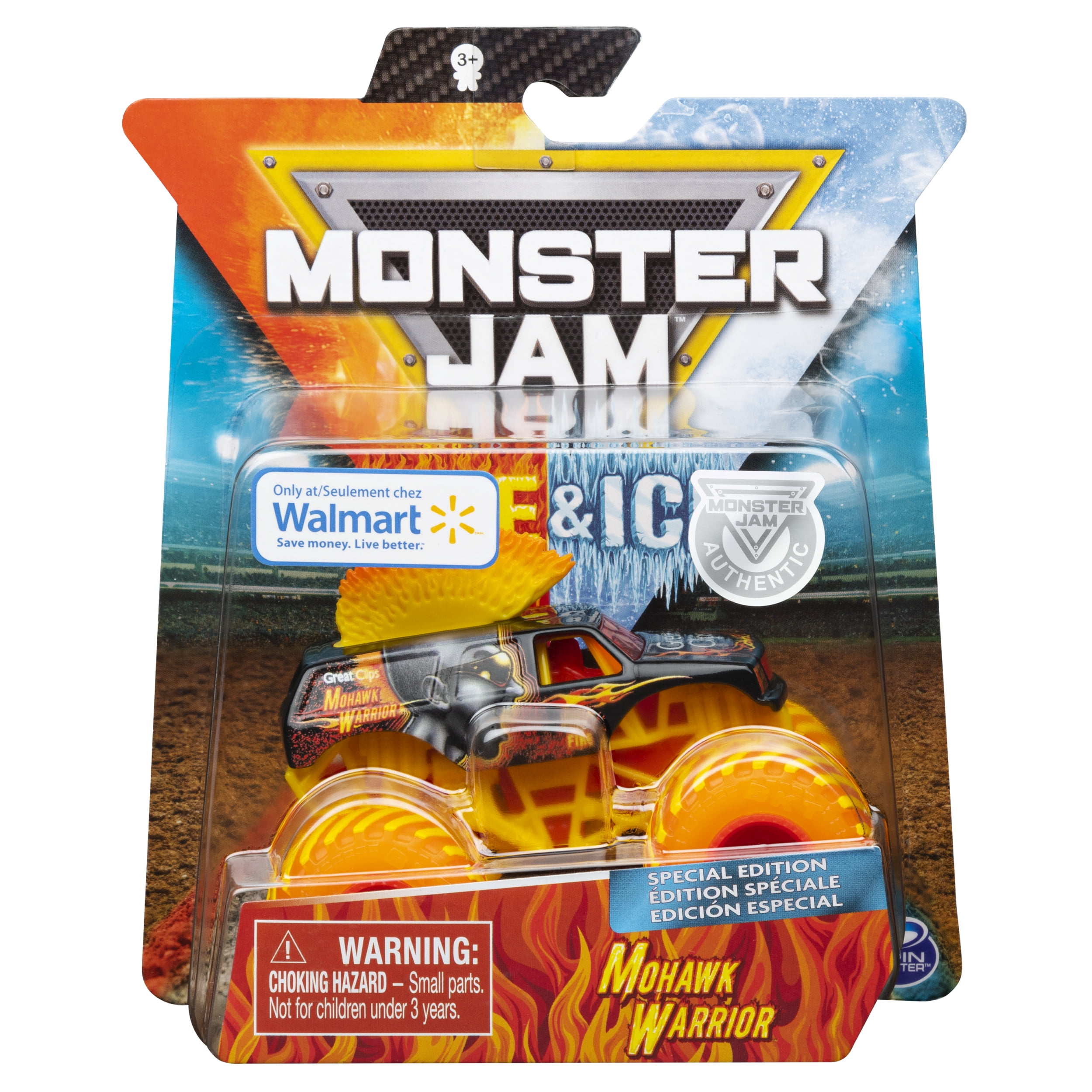 monster jam fire and ice toys