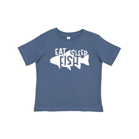 

Inktastic Eat Sleep Fish Silhouette Gift Baby Boy or Baby Girl T-Shirt