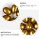 thumbnail image 4 of 12 piezas de juguetes decorativos de cáscara de huevo huevos de pascua de pascua empacando cáscaras de huevo (doradas), 4 of 6