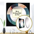 thumbnail image 3 of Designart "Divine Enigma Antique Mandala Depiction" Modern Geometric Square Mirror For Wall Decor - Large Gold Square Printed Wall Mirror Art - Wall Mounted Square Large Mirror, 3 of 5