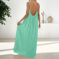 thumbnail image 3 of Misright Women's Backless Flowy Beach Maxi Dress, 3 of 10