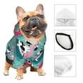 thumbnail image 3 of Honeii Dogs With Swimming Print Small Dog Hoodies Pet Hooded Sweatshirts Fall Winter Puppy Cat Sweaters Warm Clothes for Small Dogs Outfits Costume-X-Small, 3 of 7