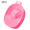 thumbnail image 3 of Nail Manicure Dedo Sobradizo Tazón Durable Fingerna Tratamiento Profesional Pedicura Sombrero Sombrero Fingernails Extracción de Kits Brillante Pink 2 paquetes kenally CE001693-02, 3 of 7