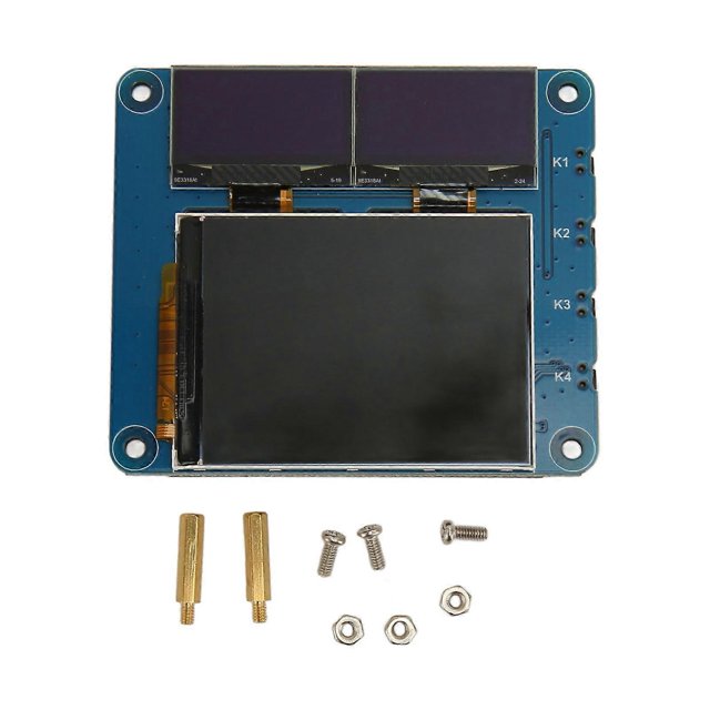 2 Inch LCD IPS Display and Dual 0.96 Inch Organic Light Emitting Diode Blue Display Screen 3 in 1 Display Screen Expansion Board for RPi