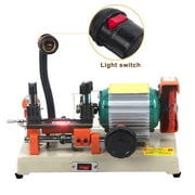 MOPHOTO 110V Duplicating Machine, Double Head Horizontal Door Car Key Cutting, Key Cutting Tool Cutter Machine (120W)