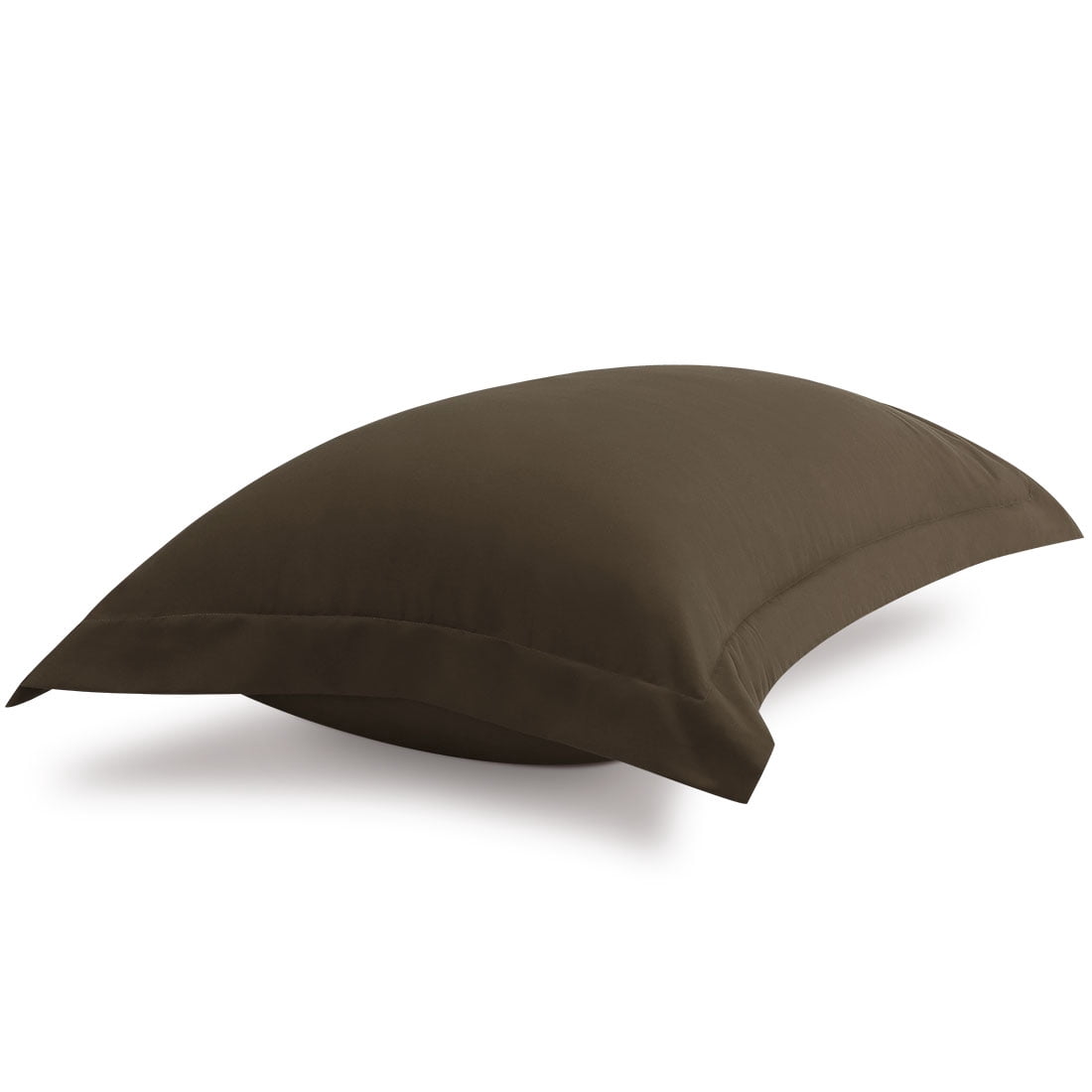 Unique Bargains 2-Pack Envelope Closure Pillow Sham Queen Brown