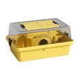 thumbnail image 1 of Jaula grande para hámster, casa de juego para hacer ejercicio, cobayas, animales pequeños, con parte superior abatible. Amarillo, 1 of 9