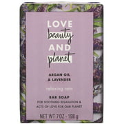 Love Beauty and Planet, Relaxing Rain, Bar Soap, Argan Oil & Lavender, 7 oz (198 g)