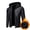 Black (thick version, variant on Men's PU Leather Jacket Youth Hooded Motorcycle Suit Casual Jacket Coat