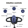 thumbnail image 6 of Outdoor Mobility Scooter for Senior, Heavy Duty Electric Scooters with 4 Wheel, Sliding Swivel Seat with Flip-Up Armrests for Adults, Easy Assembly, 300lbs, Silver, SS212, 6 of 9