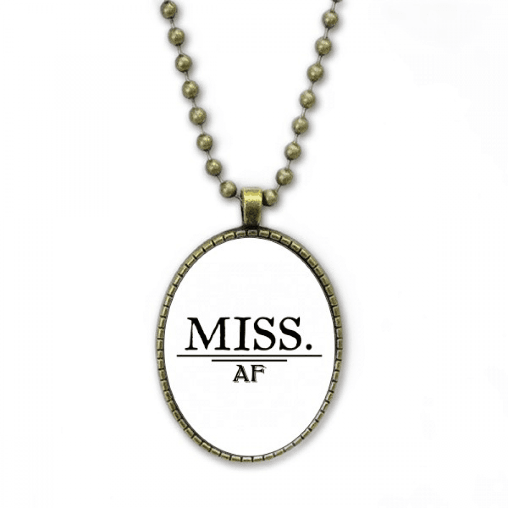 Miss Status Mood Art Deco Fashion Necklace Vintage Chain Bead