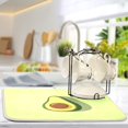 thumbnail image 5 of Iauyy Dish Drying Mat for Kitchen Counter, Super Absorbent & Hanging 16x18 / 18x24 Inch (S/M) Avocado Illustration, 5 of 8