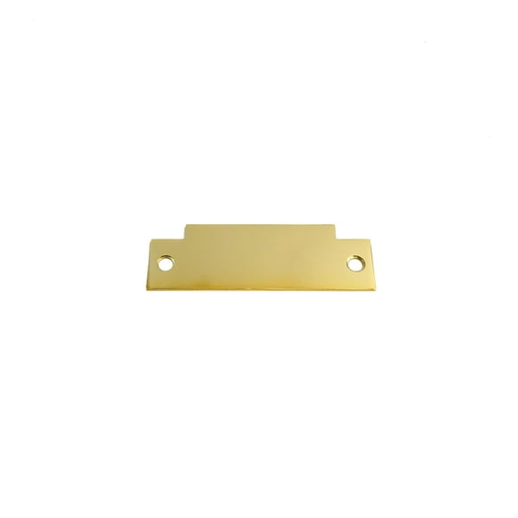 TUFF STRIKE T Strike Blank | Filler Plate for ANSI Strike | 1-1/4" x 4-7/8" x 1/16" | Polished Brass