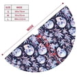 thumbnail image 3 of Rateoe Skull flower crystal Print Christmas Tree Skirt 30" for Xmas Holiday New Year Party Circle Tree Mat Ornaments Decoration, 3 of 7