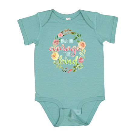 

Inktastic Have the Courage to Be Kind with Watercolor Flowers Gift Baby Boy or Baby Girl Bodysuit