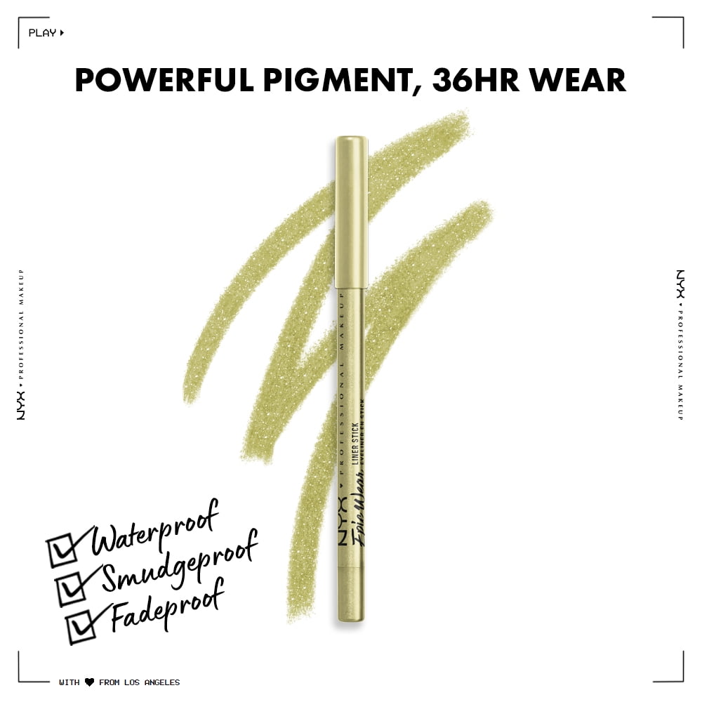 NYX Professional Makeup Epic Wear Liner Sticks, Long-Lasting Waterproof Eyeliner Pencil, Chartreuse, 1 Count