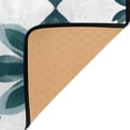 thumbnail image 4 of Non-Slip Area Rug 31"x20" Indoor Washable Floor Mats Carpet Printed for Living Room, Bedroom, Home Decor Dark Green Geometric Flowers, 4 of 7