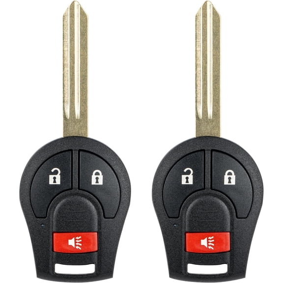Key Fob Replacement for Nissan Altima Titan Cube Frontier Quest Rogue Sentra Versa Xterra FX35 FX45 Car Keyless Entry Remote Control, CWTWB1U751, 3 Btn, 2Pcs