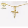 thumbnail image 7 of 14K Gold Filled Pendant Cross 33x18mm Necklace 20” Figaro Link for Men Women - Prime Jewelry 269, 7 of 7