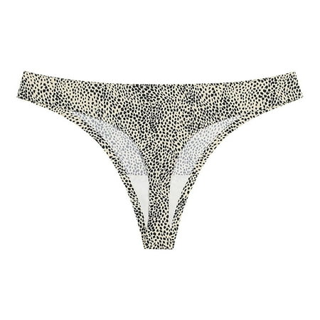 

HTNBO Women s Seamless T Back Briefs Sexy Novel Printed Thongs Low Waist Breathable Panties Great Steals for Her