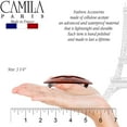 thumbnail image 6 of Camila Paris CP2972 French Hair Barrette Clip for Girls, Small Handmade Kiss Red, Strong Hold Grip Hair Clips for Women, No Slip and Durable Styling Girls Hair Accessories, Made in France, 6 of 16